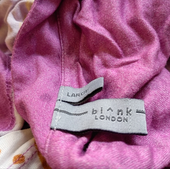 Bl^nk London Anthropologie Stephanie V-Neck Top L - Picture 14 of 14